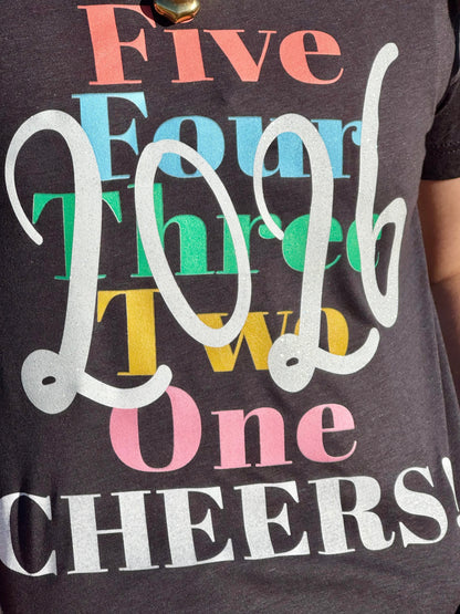 Five Four Three Two One Cheers Tee