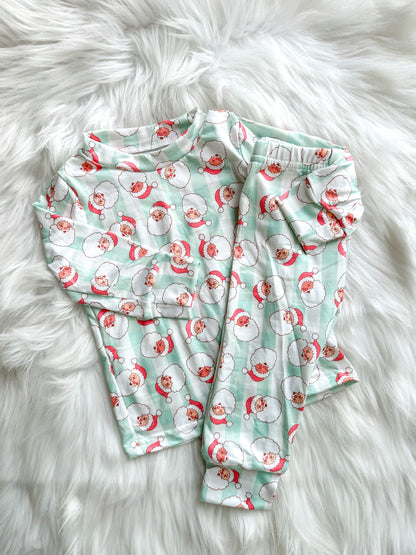 Gingham Santa 2 piece set