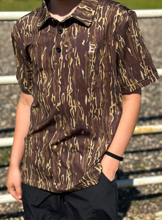 Youth Brown Ranch Polo