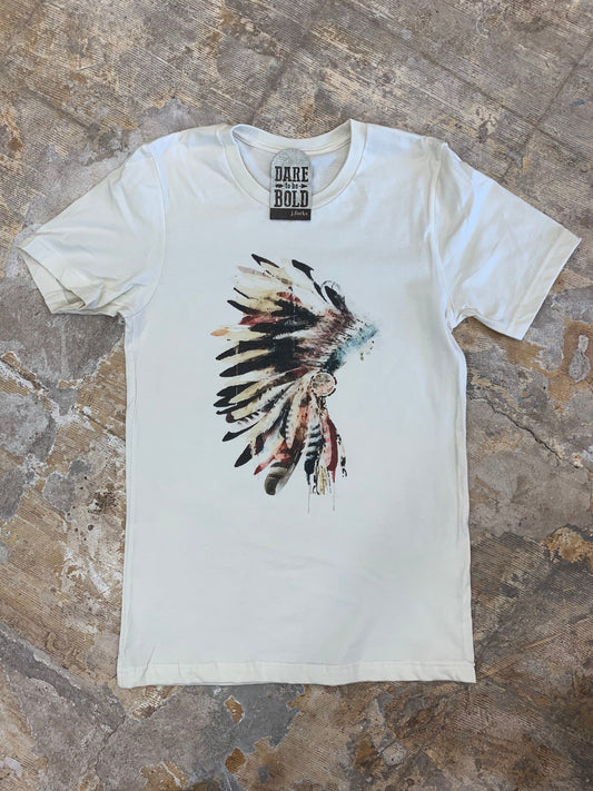 1381 Natural Color Headdress Tee