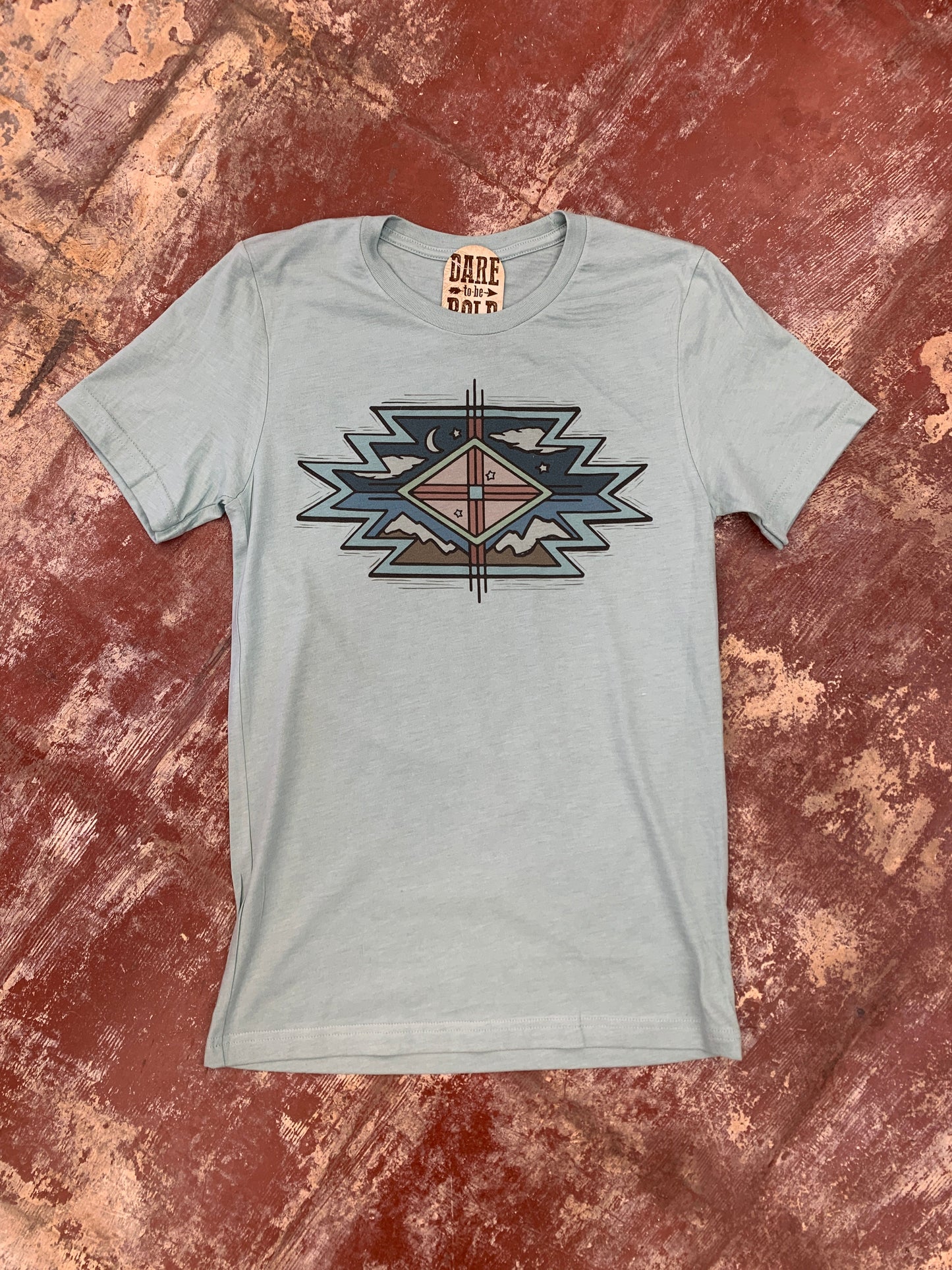 1582 Aztec Clouds Tee