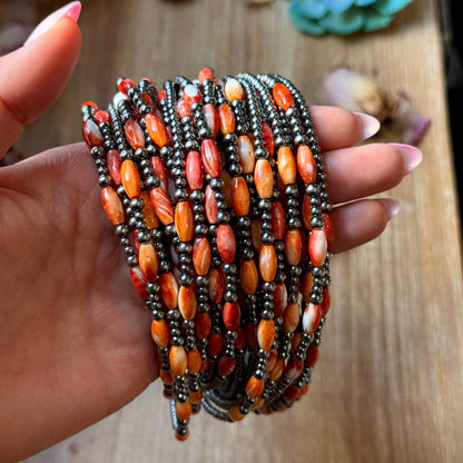 Orange Spiny Oyster Choker – 14.5”