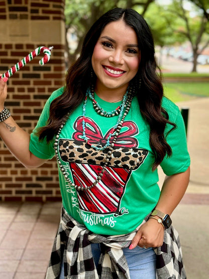 Callie Ann Stelter Candy Cane Present Tee & Sweatshirt