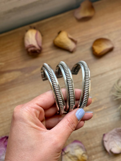 Sterling Silver Heavy-Duty Cuff Bracelet