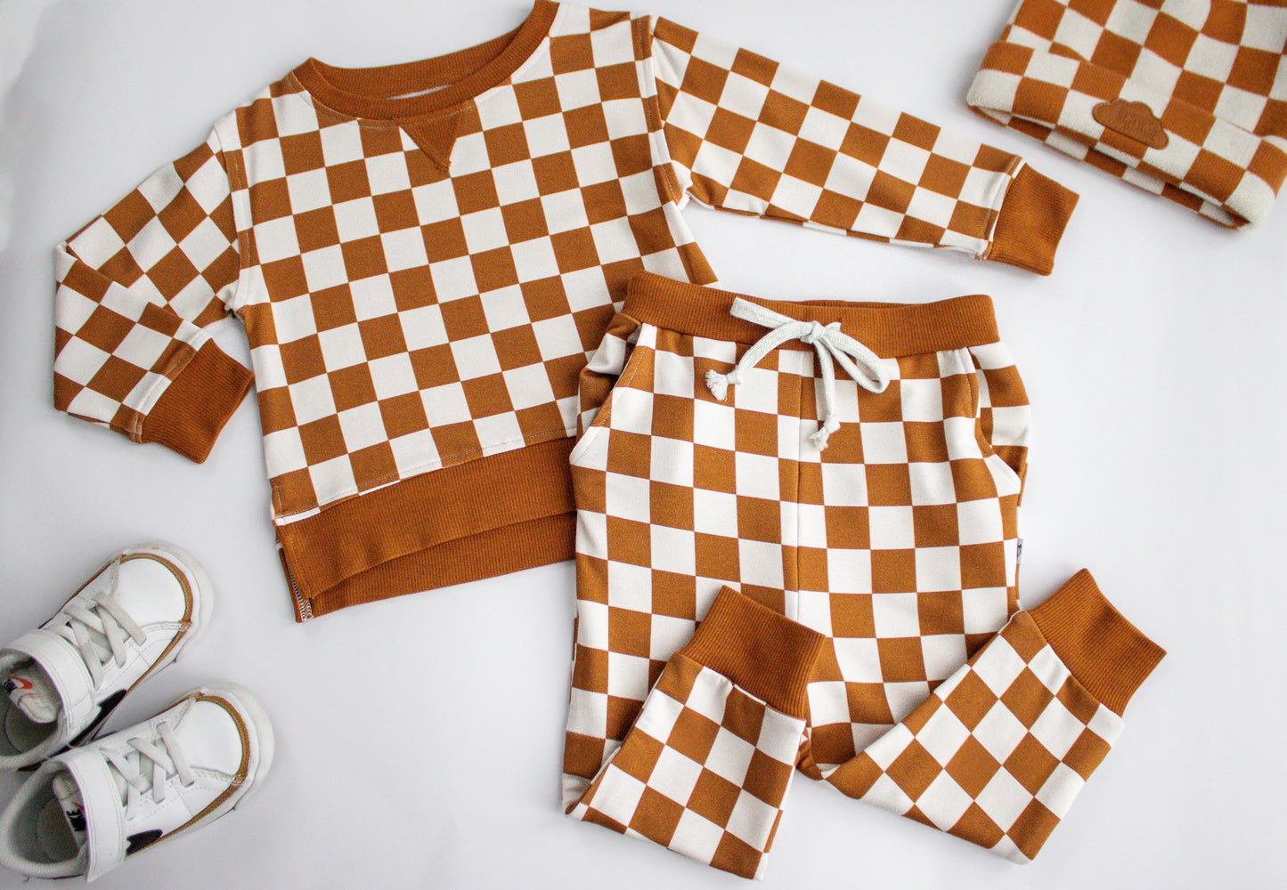 COPPER CHECKERS DREAM PULLOVER