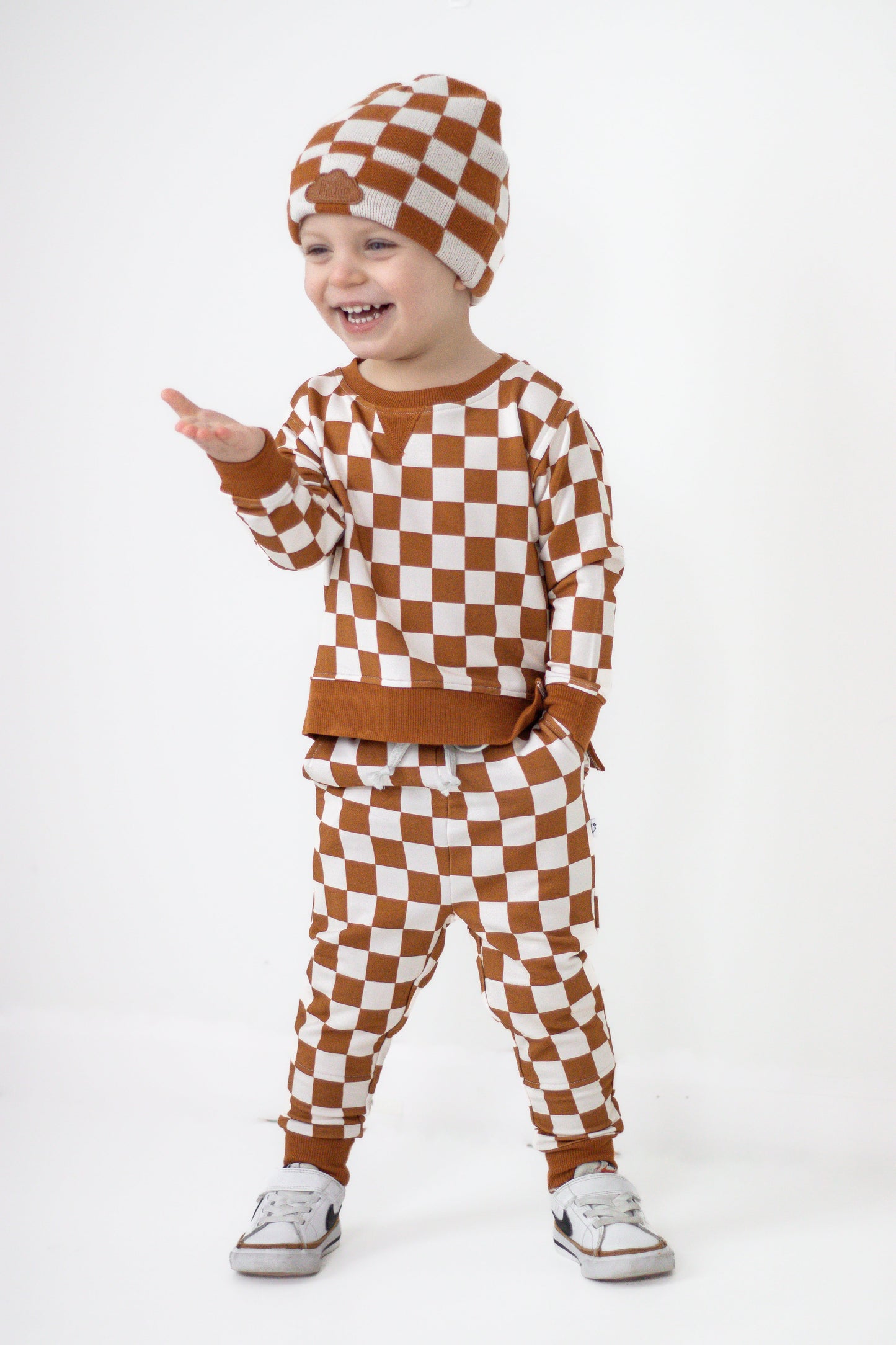 COPPER CHECKERS DREAM PULLOVER