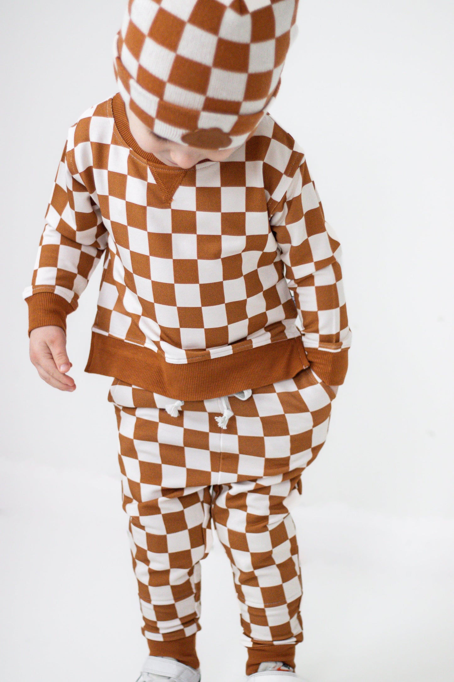 COPPER CHECKERS DREAM PULLOVER