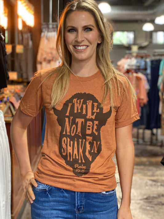 1110 Buffalo I will Not Be Shaken Tee