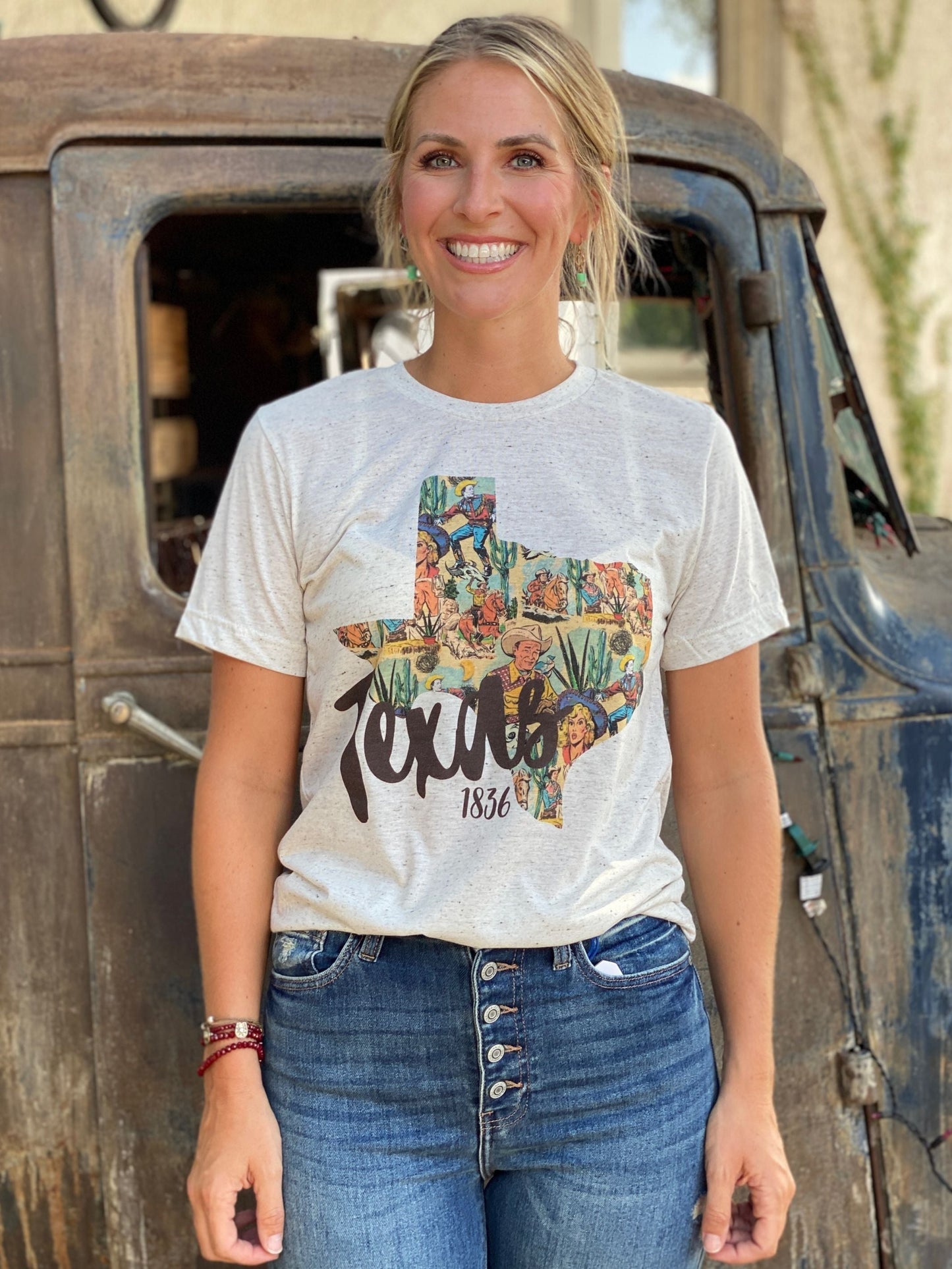 2529 Cowboy Texas 1836 Tee