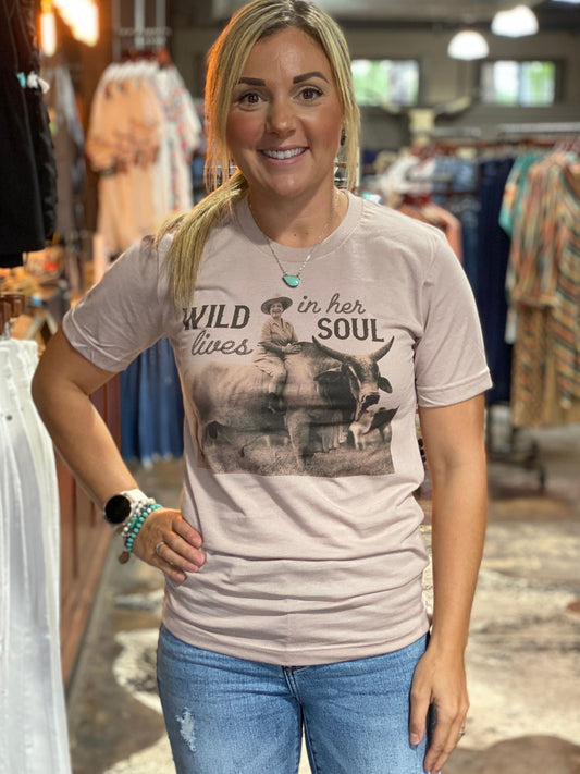 1136 Wild Lives in Her Soul Tee