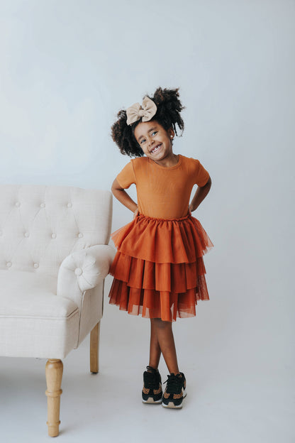 COPPER RIB DREAM TUTU DRESS