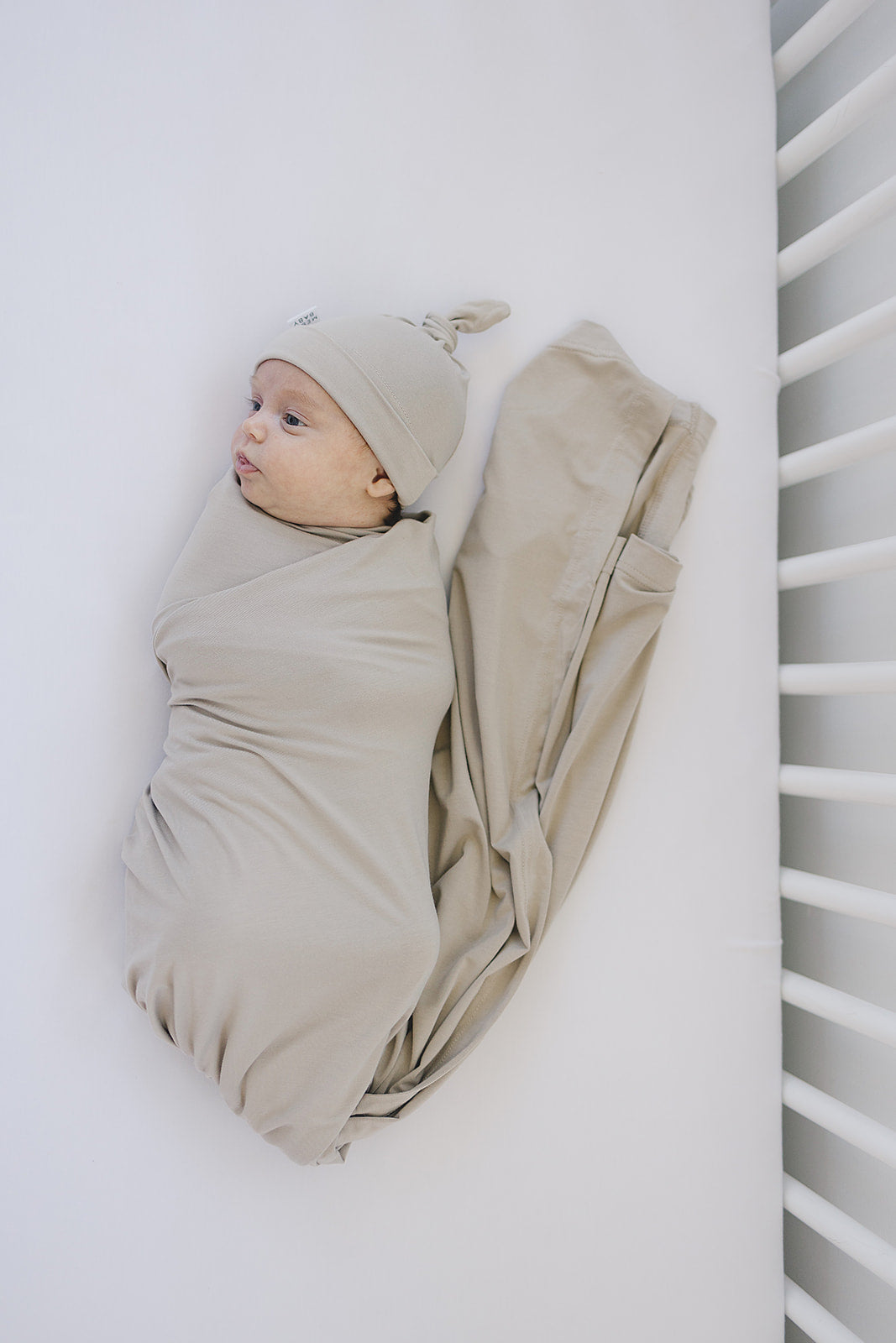 Oatmeal Bamboo Newborn Knot Hat