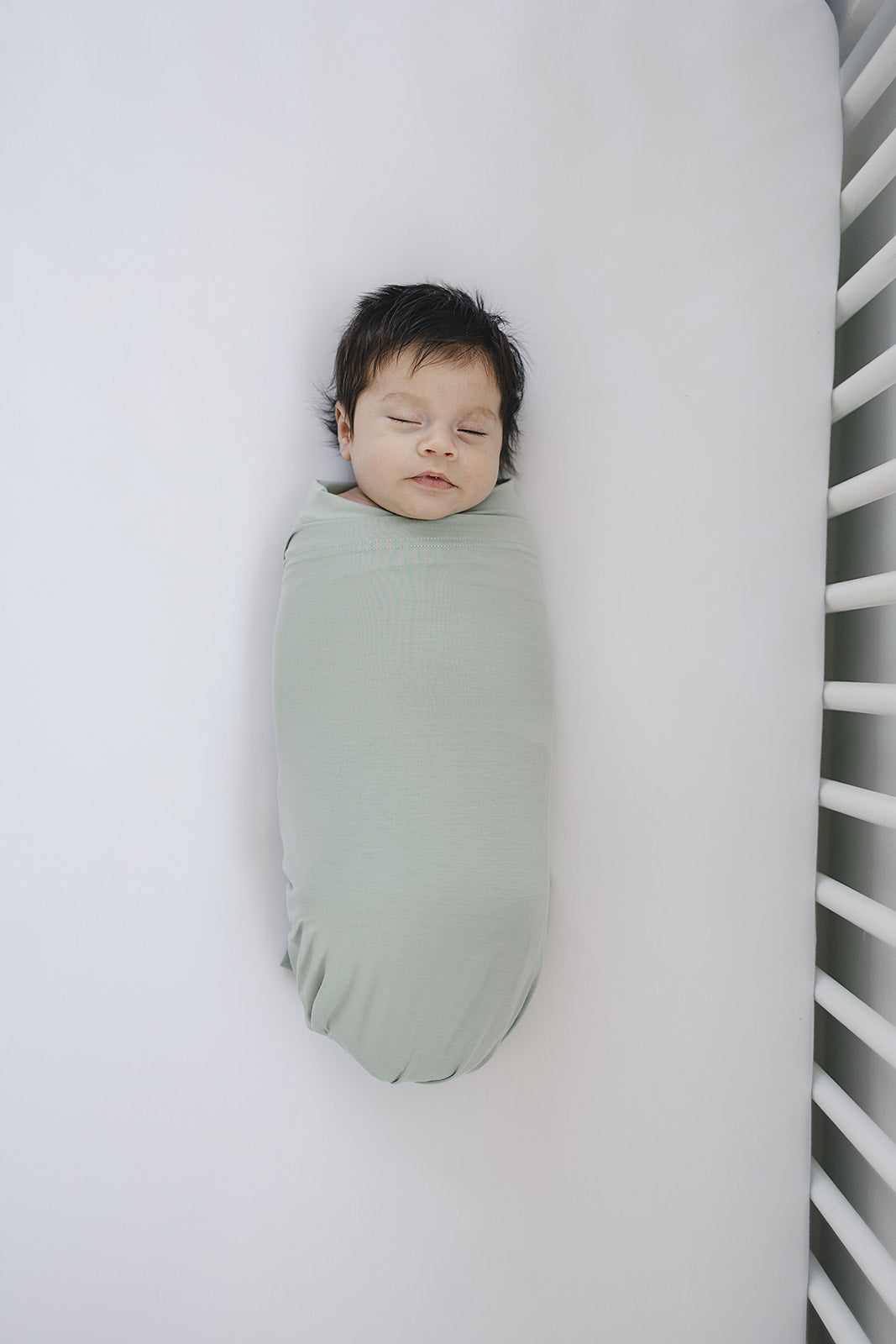 Sage Bamboo Stretch Swaddle