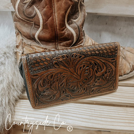 Boulder Tooled Leather Wallet