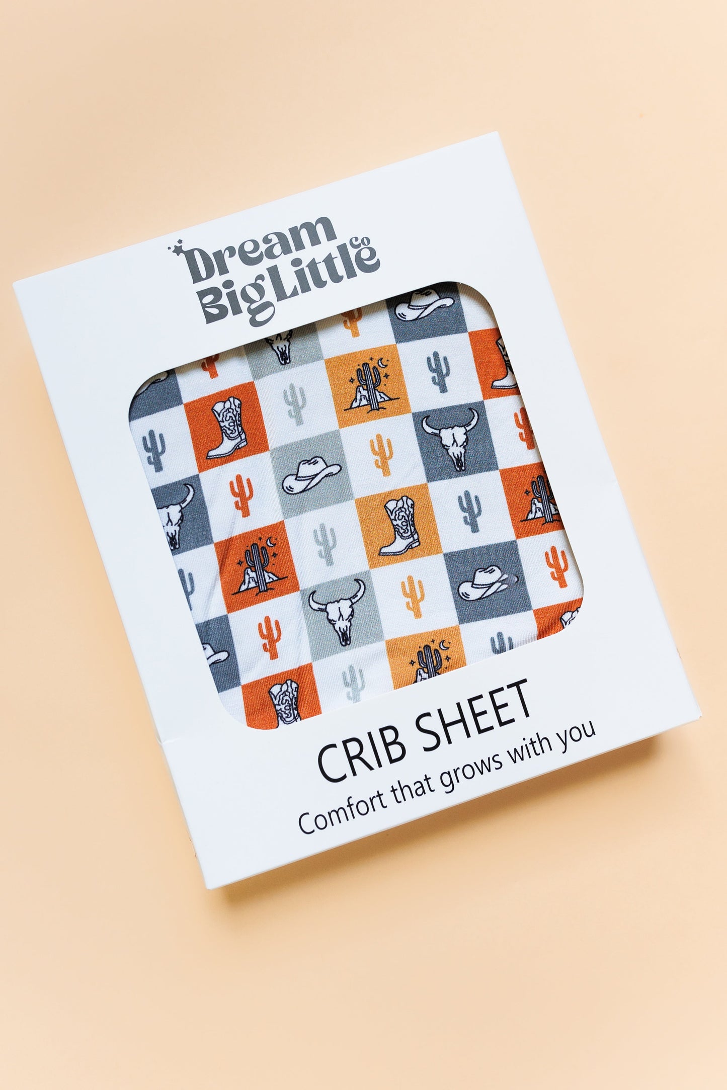 WILD WEST CHECKERS DREAM CRIB SHEET