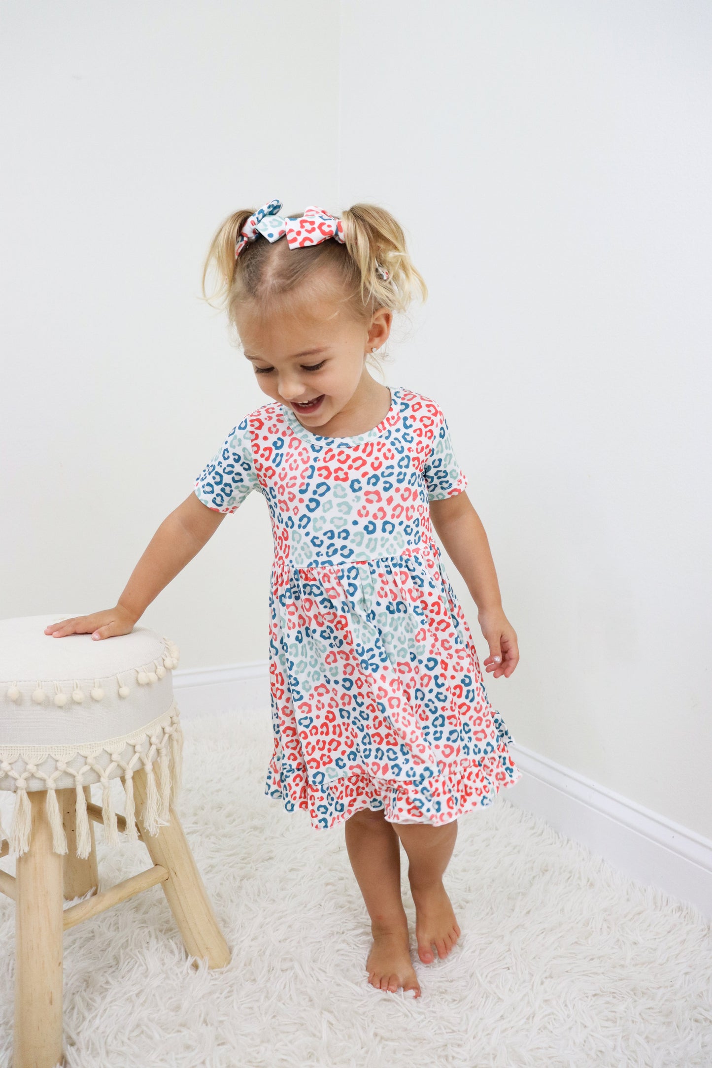 STAR SPANGLED & SASSY DREAM RUFFLE DRESS