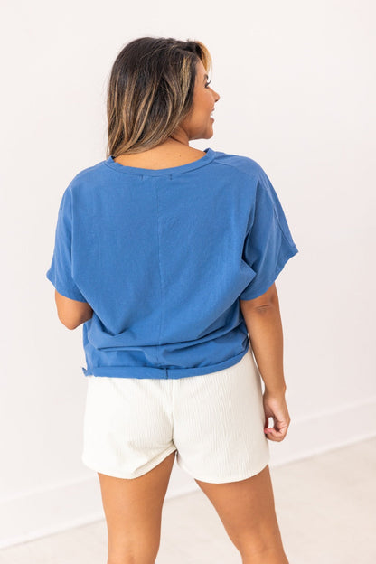 USA Flag Glitter Stars Top