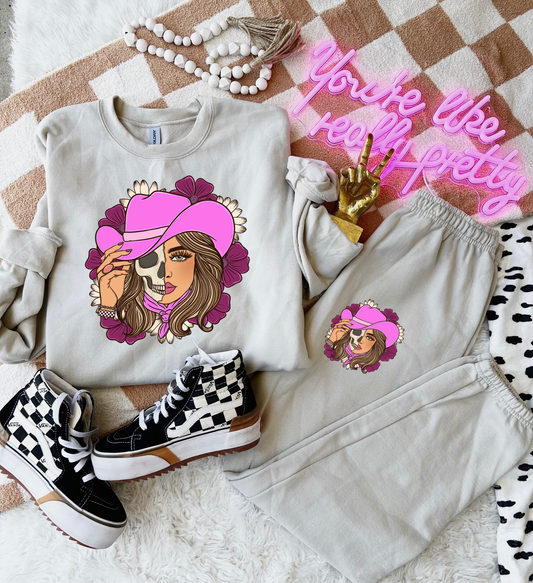 Floral Cowgirl Sweat Set