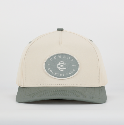Two Tone Cotton Hat Green
