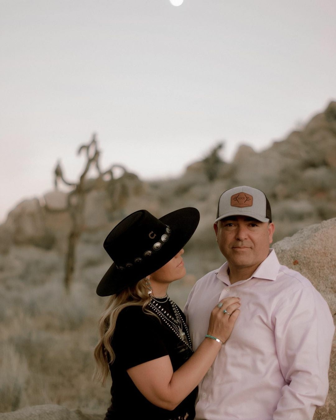 KITTIE K RANCH AND CO LEATHER PATCH SNAPBACK HAT