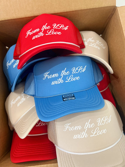 From The USA With Love - Foam Trucker Hat