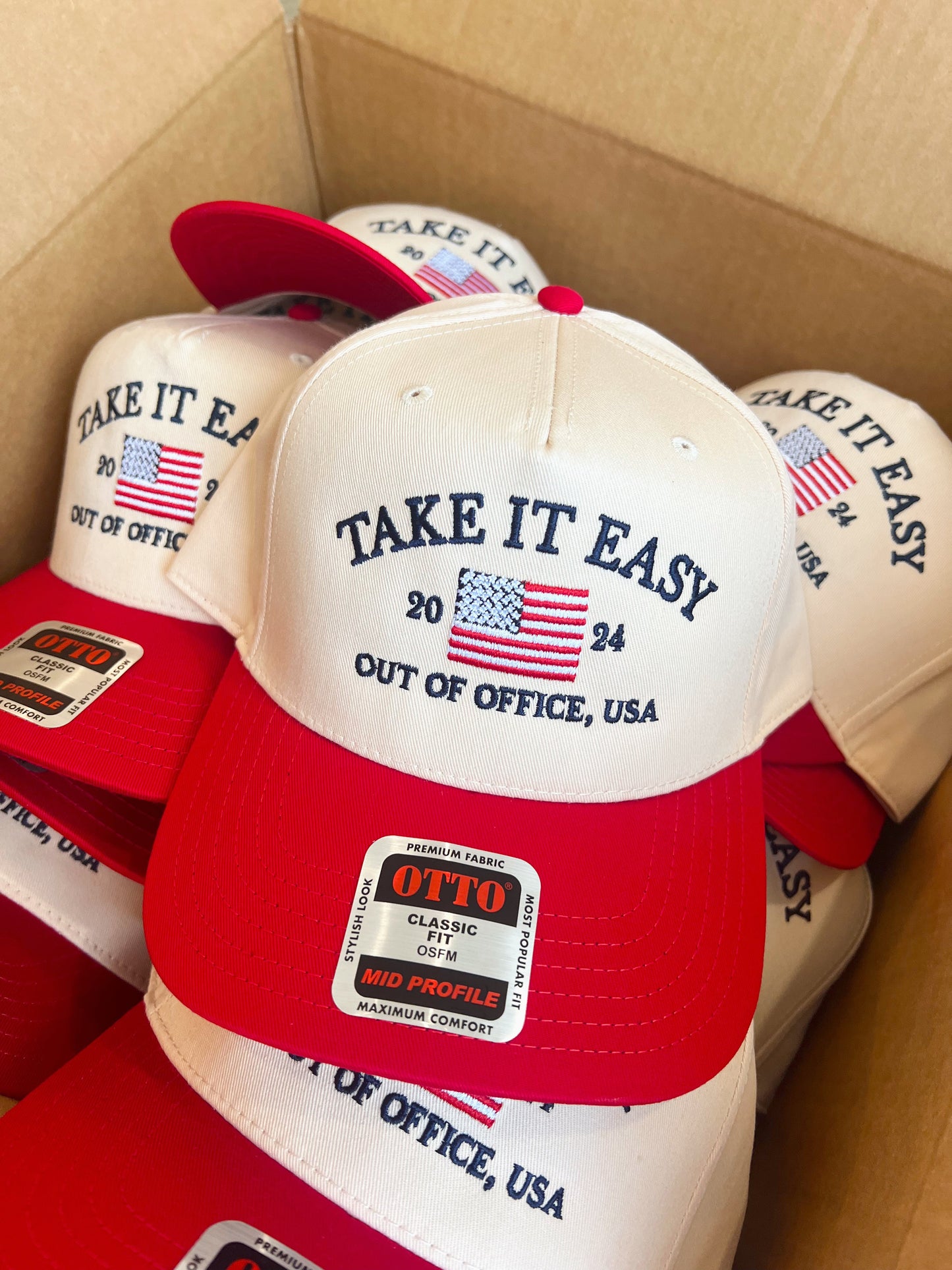 Take it Easy Vintage Trucker Hat