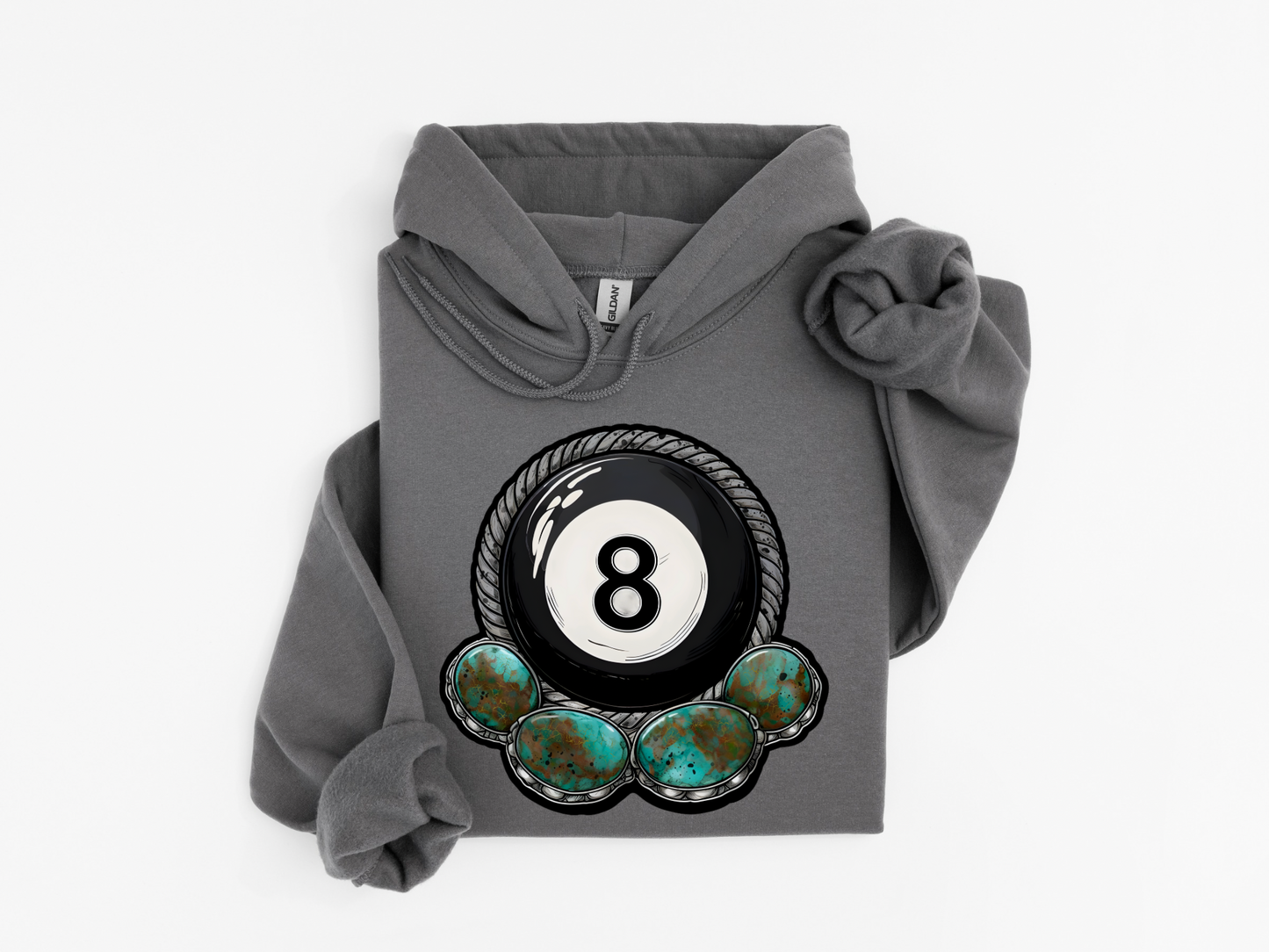 Turquoise 8Ball Hoodie