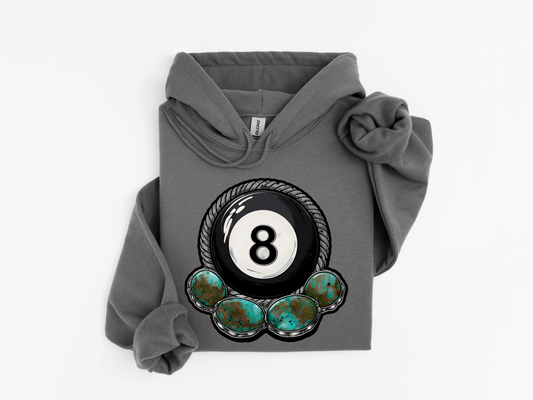 Turquoise 8Ball Hoodie