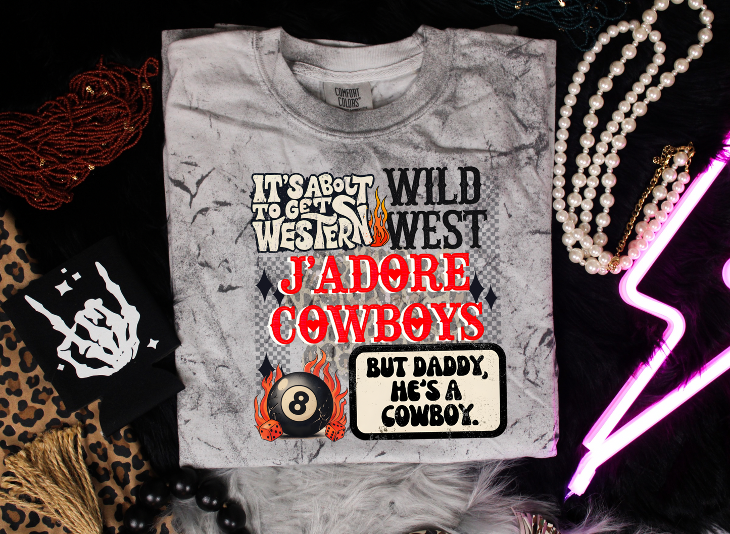 J'Adore Cowboys Colorblast Graphic Tee