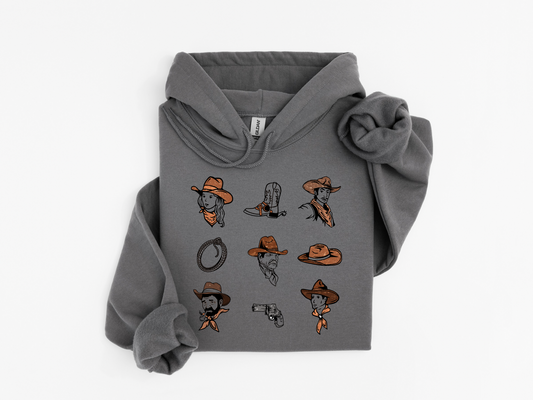 Cowboy Collage Hoodie