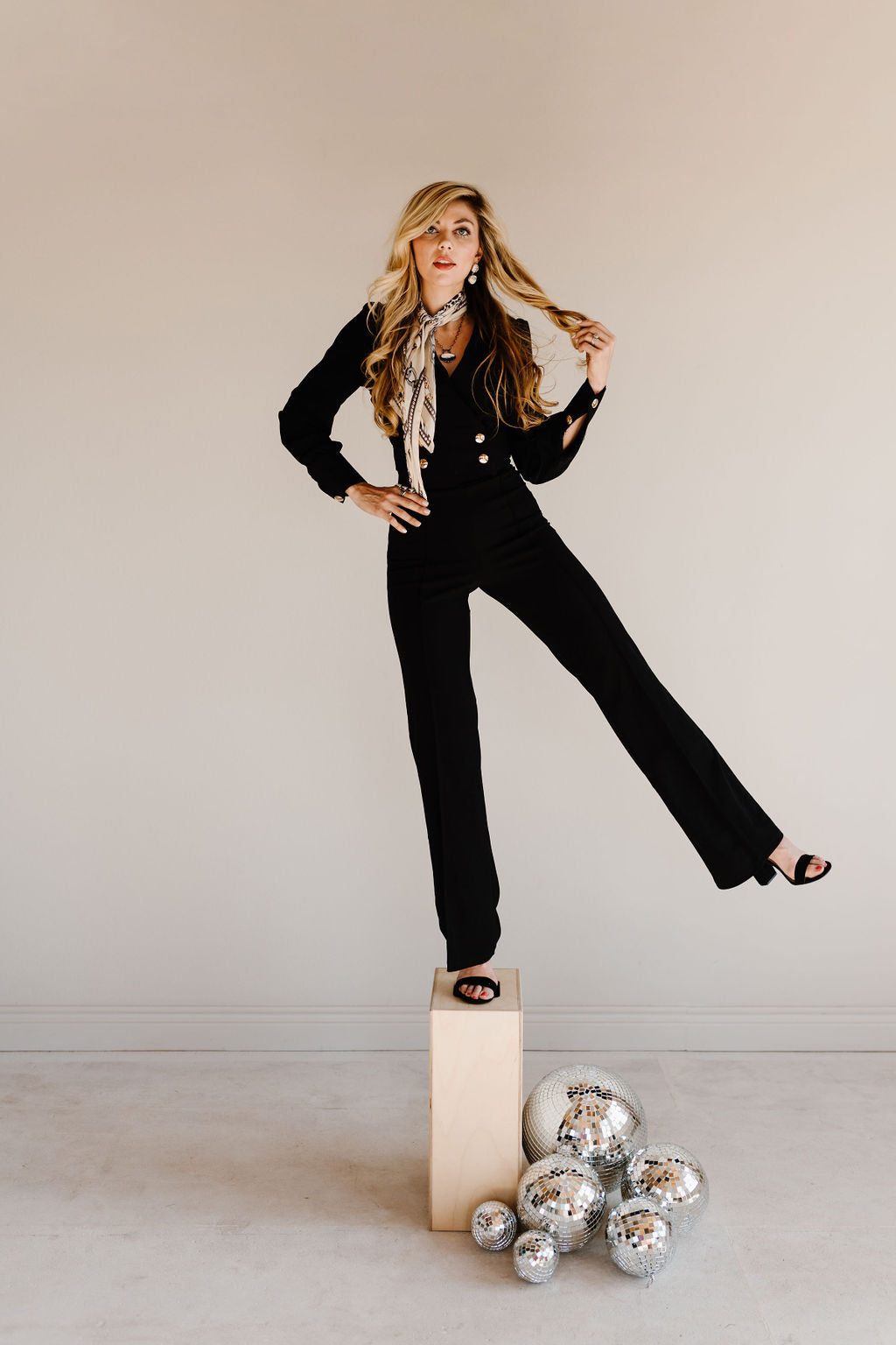 The Zoey Flare Trouser In Black