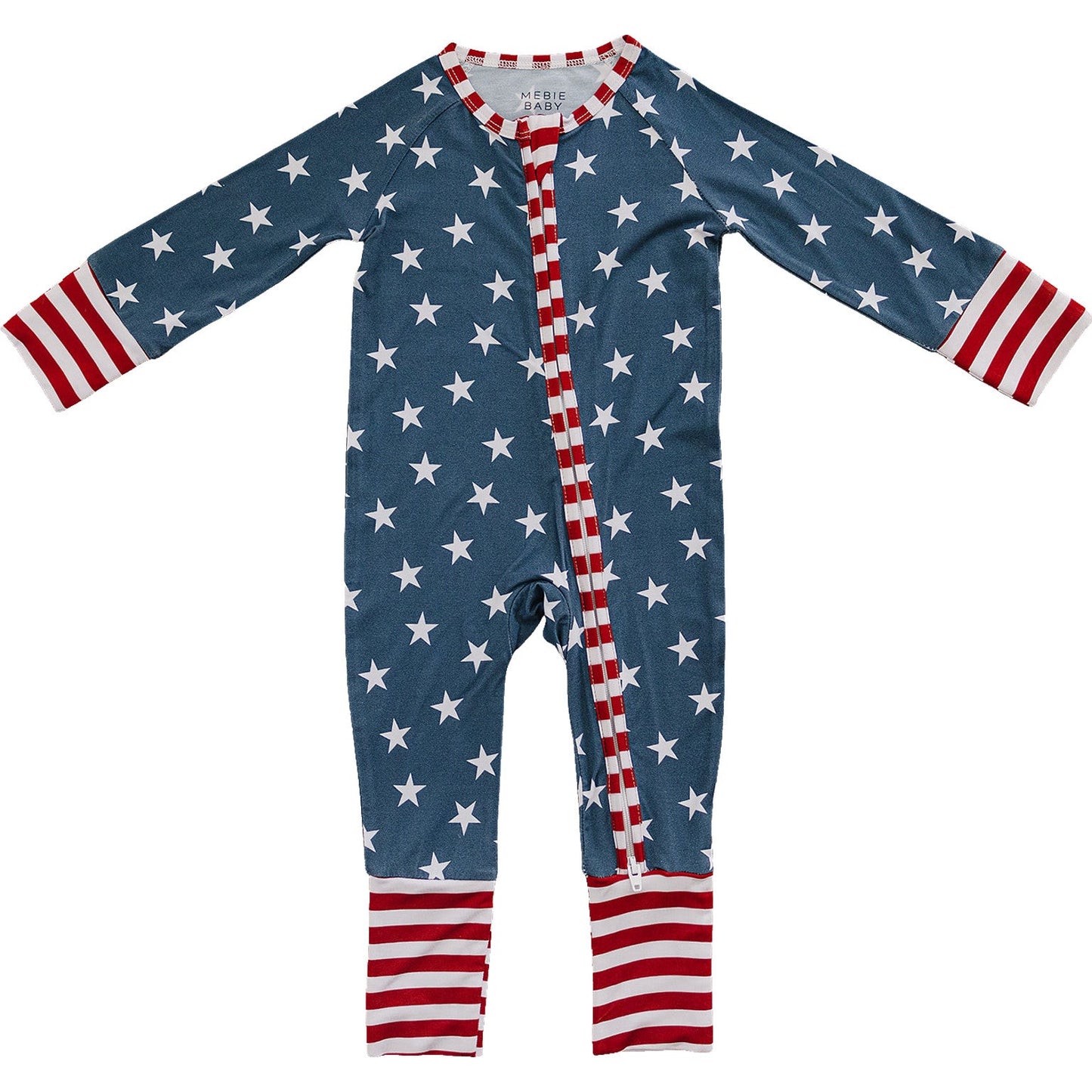 Stars + Stripes Bamboo Zipper