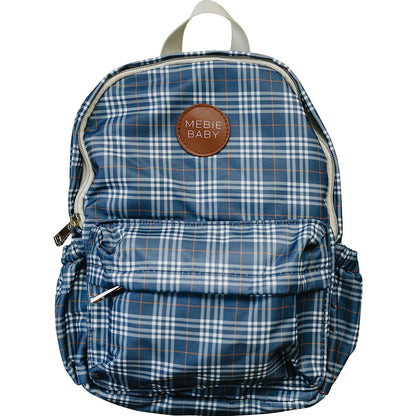 Navy Plaid Mini Backpack