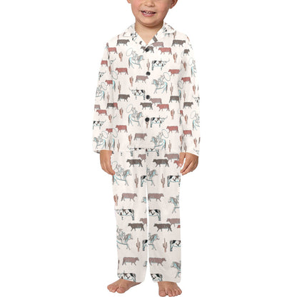 Cattle Drive Boy's Western Pajama Set