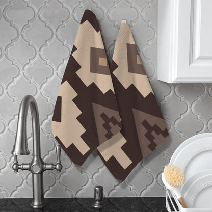Earth Aztec Set of 2 Dish Towels Kitchen Towel Made in America