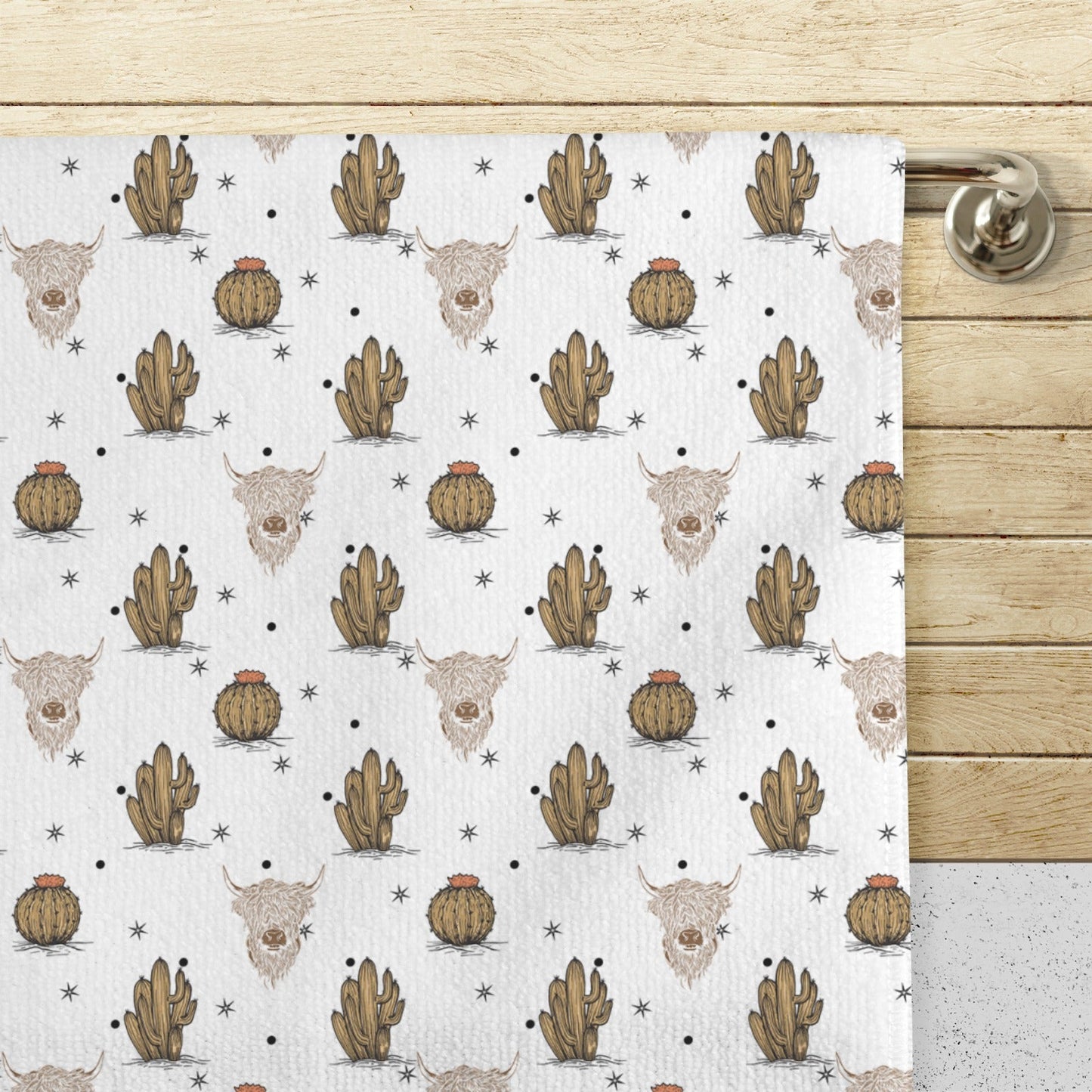 Baha Ranch Highlands Southwest Set of 4 Kitchen Dish Towels Made in America