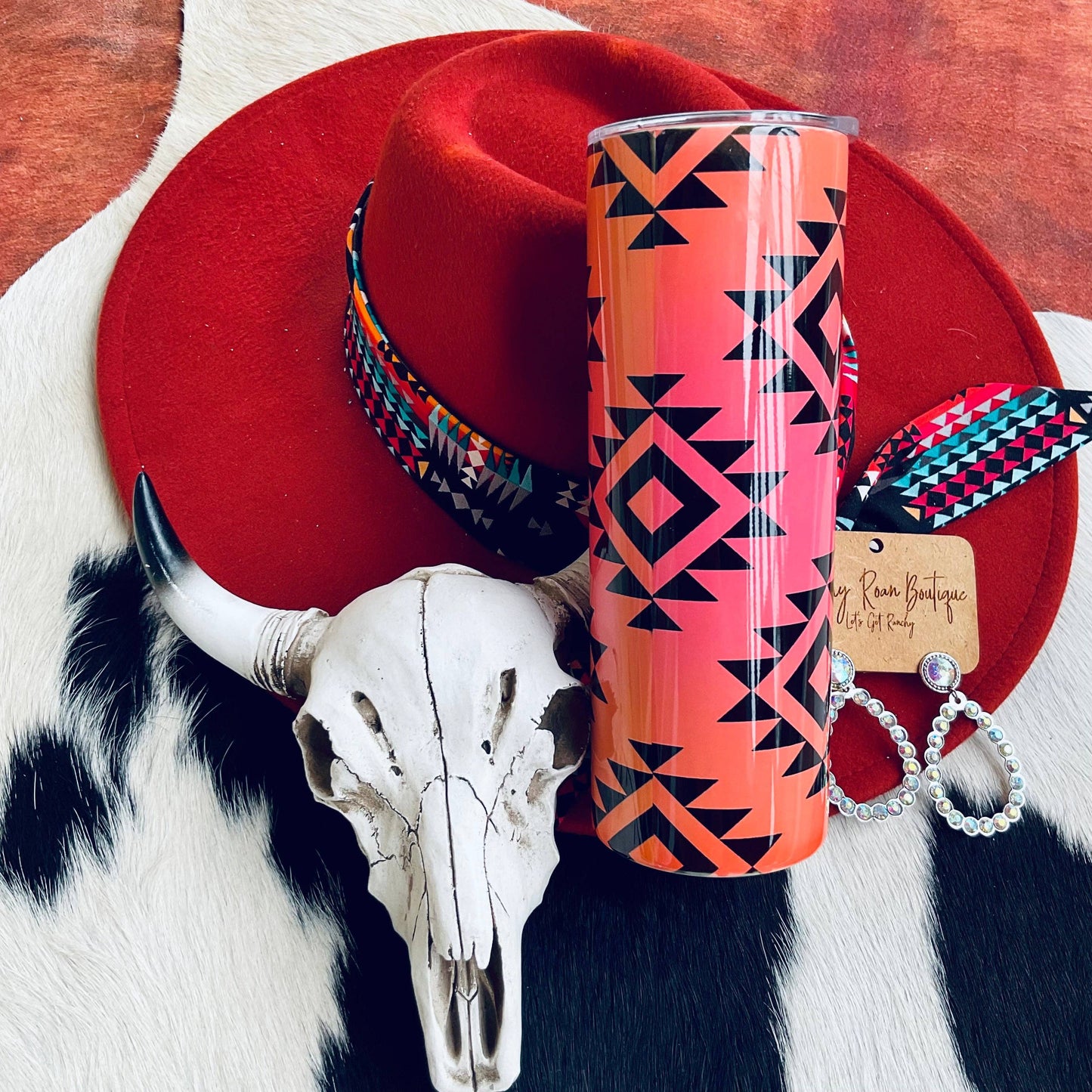 Ombré Aztec Western  20oz Skinny Tumbler