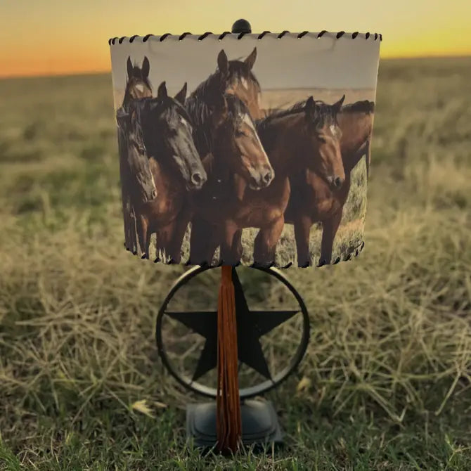 Horse Herd Lampshade