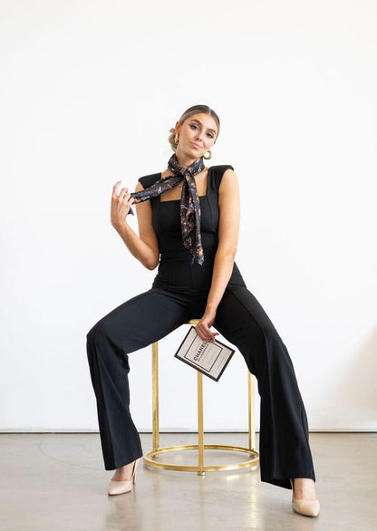 The Zoey Flare Trouser In Black