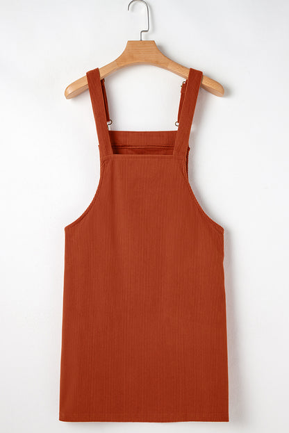 Cinnamon Corduroy Overall Dress