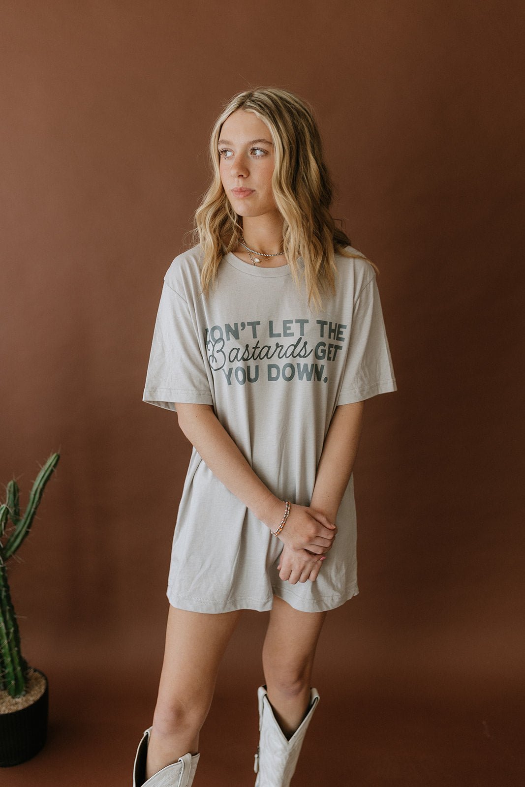 Don't Let Bastards Get You Down Graphic Tee