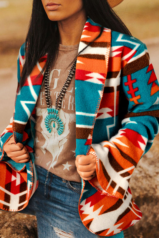 Aztec Print Jacket