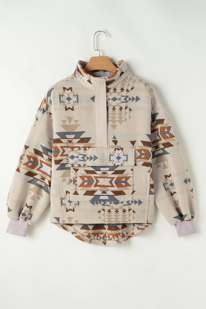 Apricot Aztec Sweatshirt