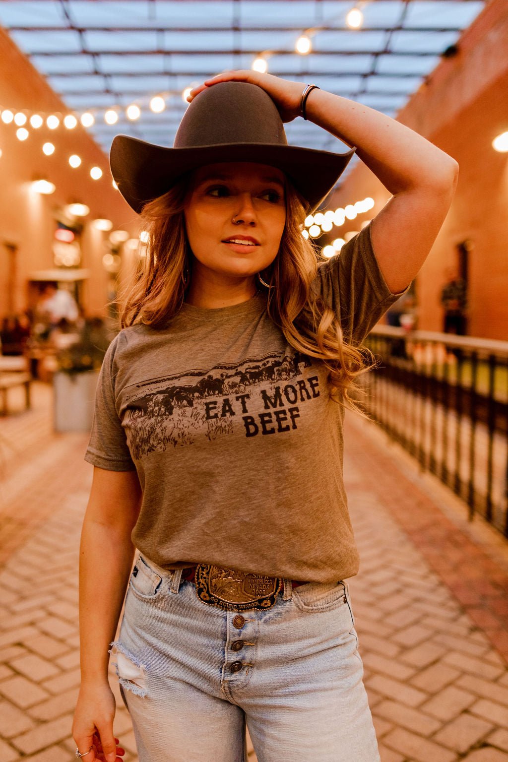 Eat More Beef Western Graphic Tee