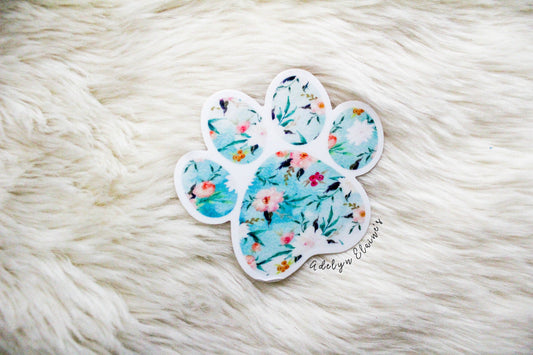 Floral Paw Sticker