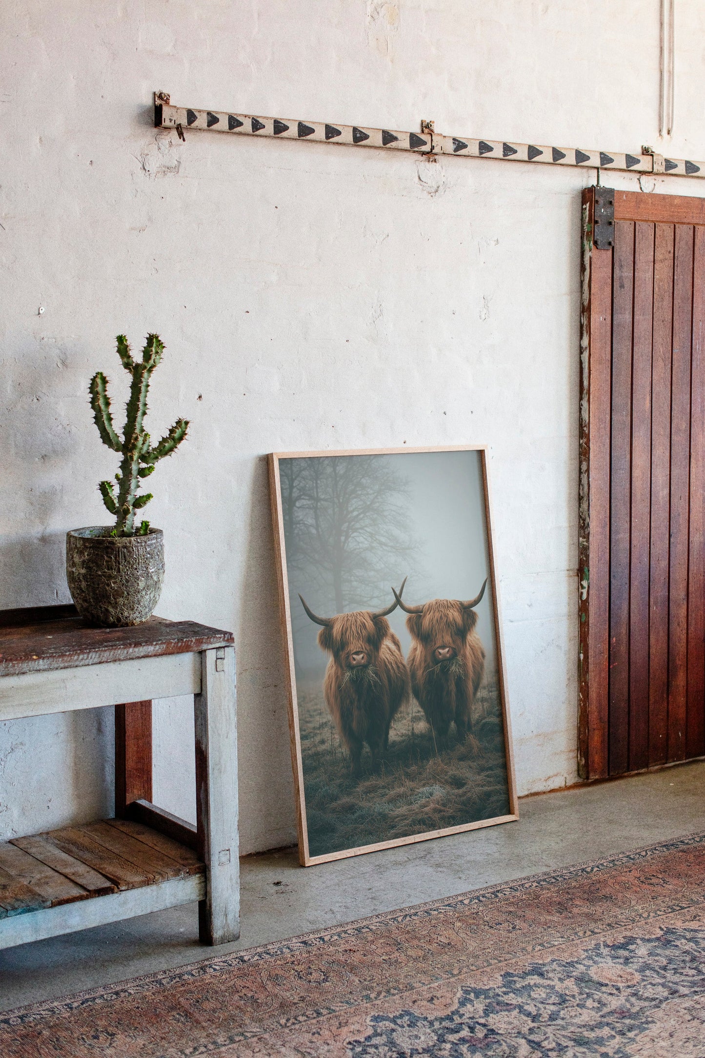 Gentle Giants Beneath Misty Skies