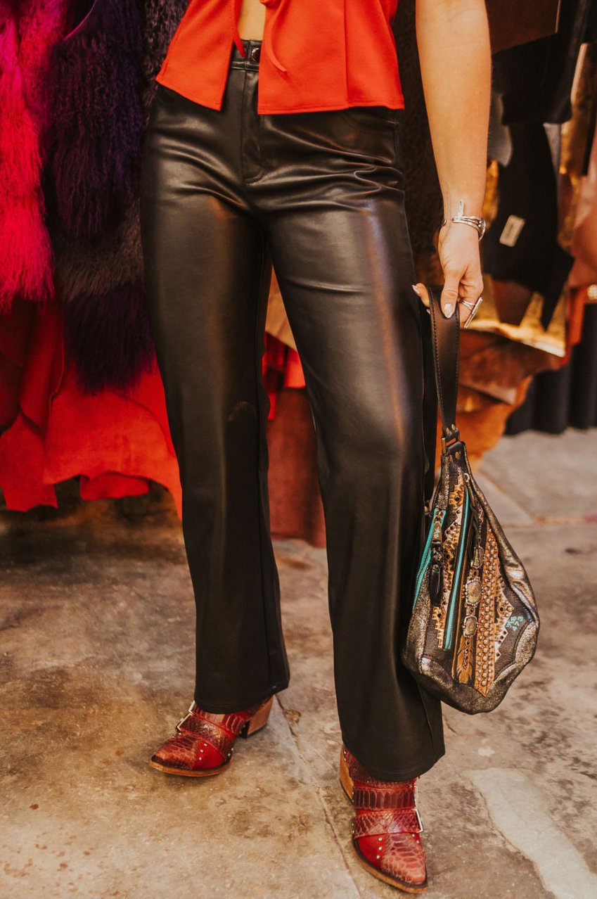 The Lyla Leather Pant