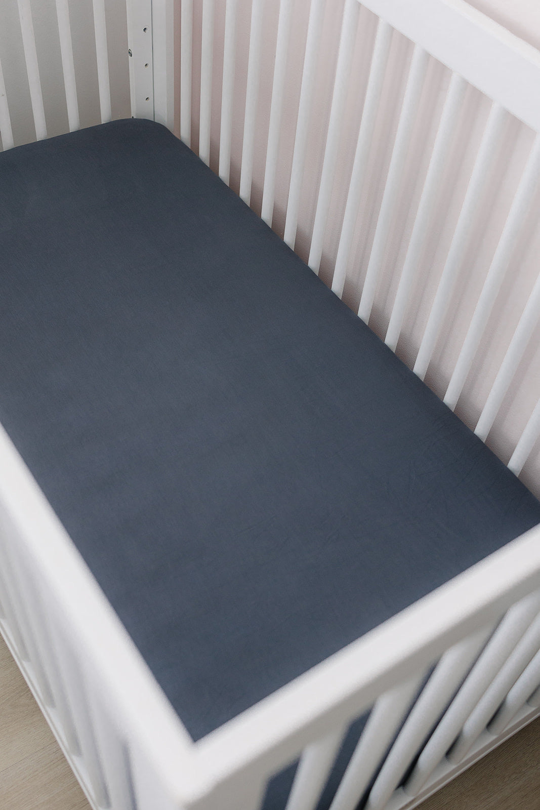 Charcoal Bamboo Stretch Crib Sheet