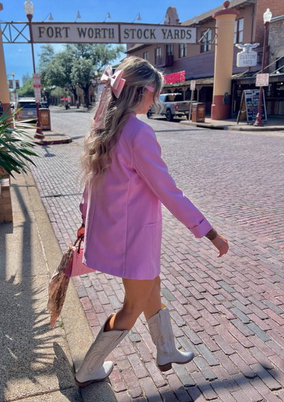 The Nessa Classic Blazer in Pink