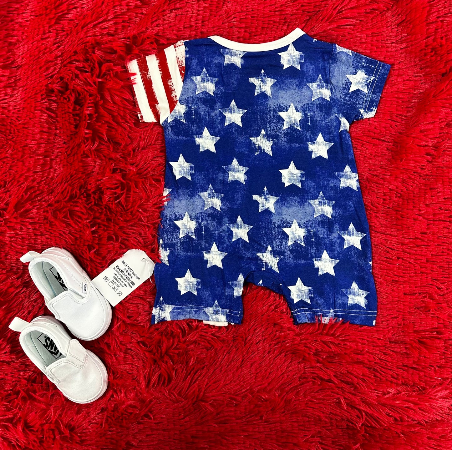 Patriotic Bamboo Shortie Romper